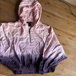 Pink and Purple Ombre Hoodie marc defang pageant New York fashion week hoodie